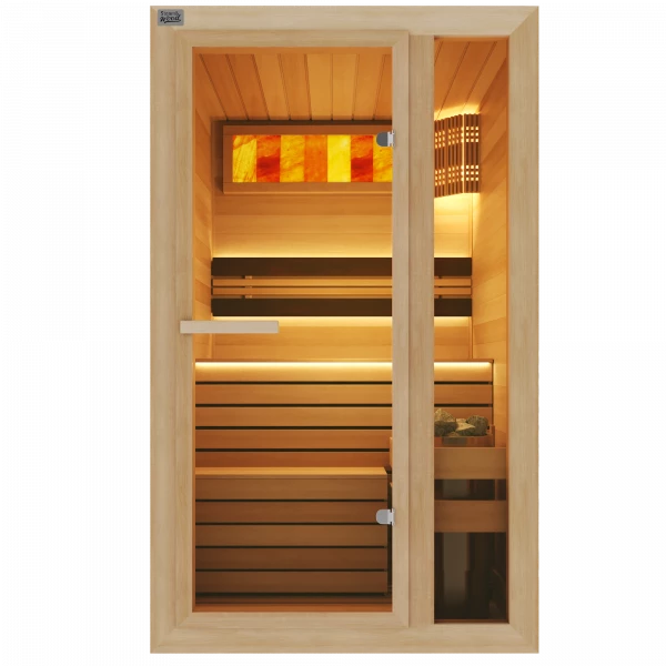 Одноместная финская сауна Comfort из кедра